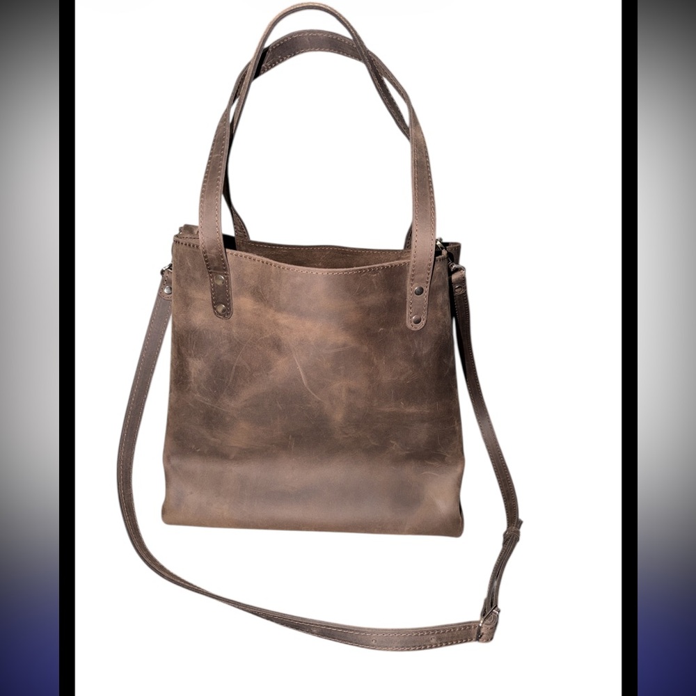 Elegant Burkley Case Brown Leather‎ Tote Bag